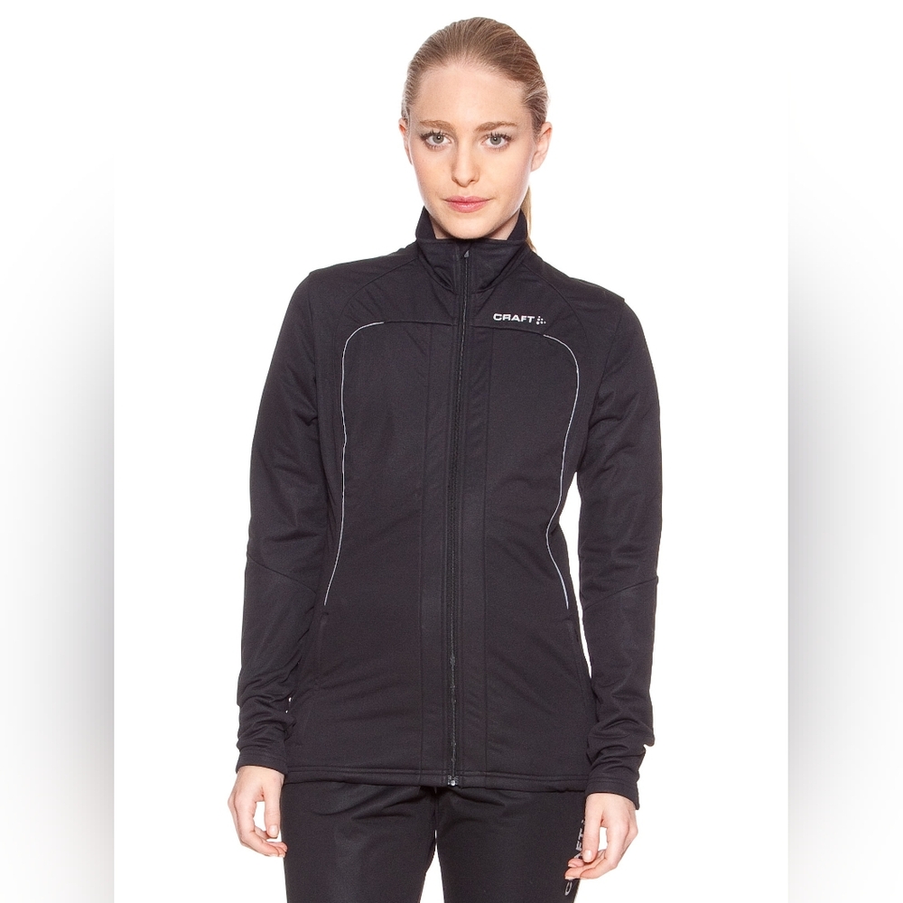 Craft Black Softshell Full-Zip Jacket